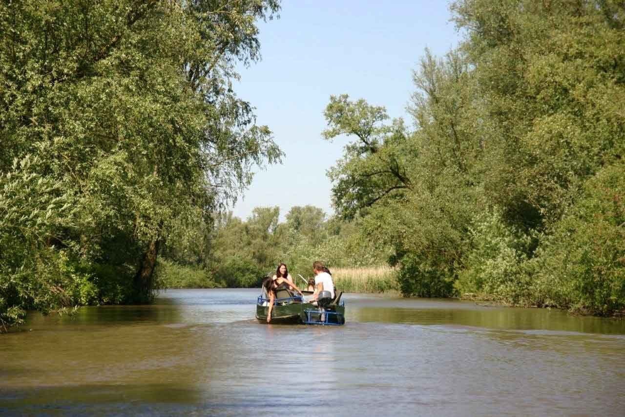 Varen door de biesbosch