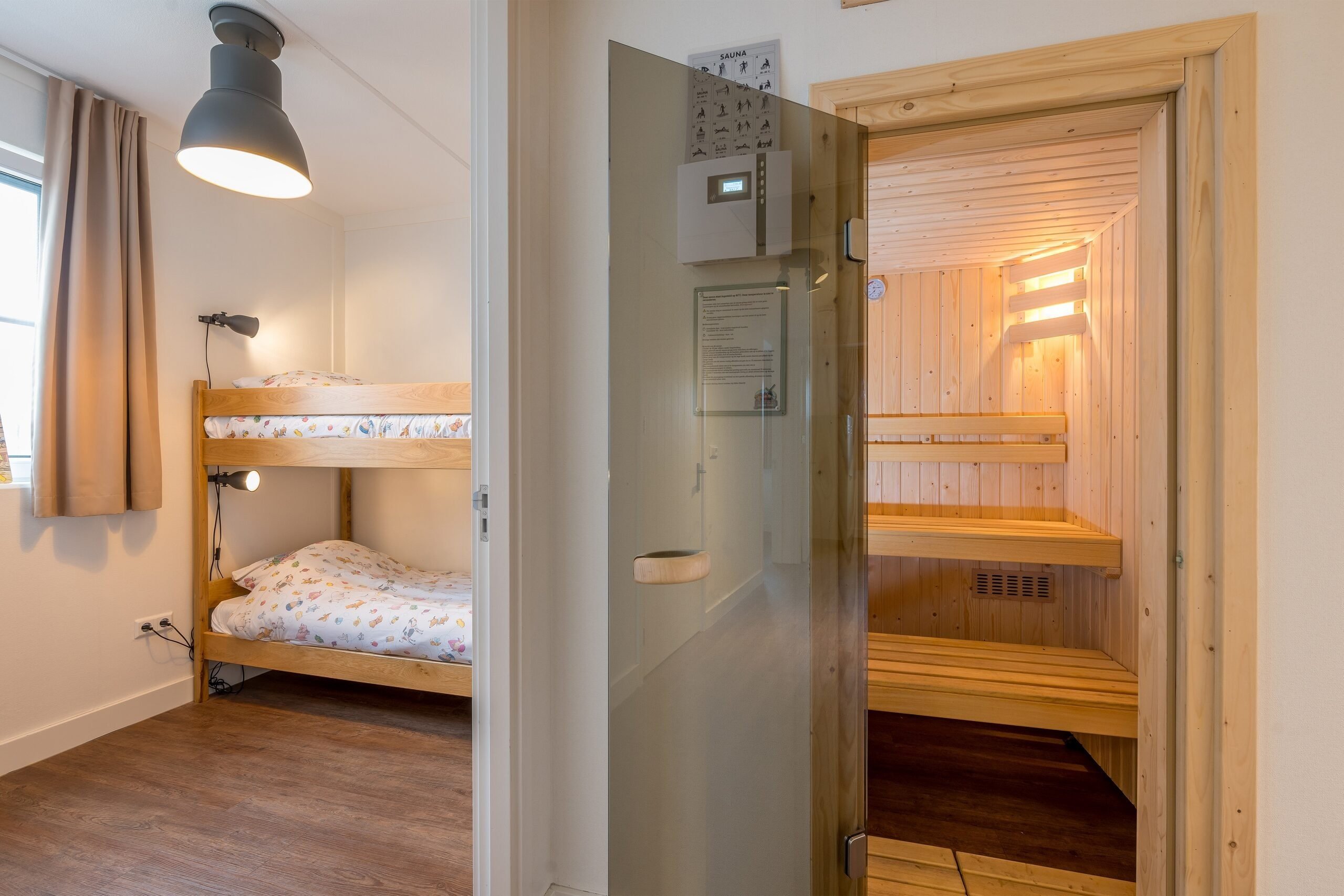 Groepsaccommodatie slaapkamer bij Familie Resort Molenwaard