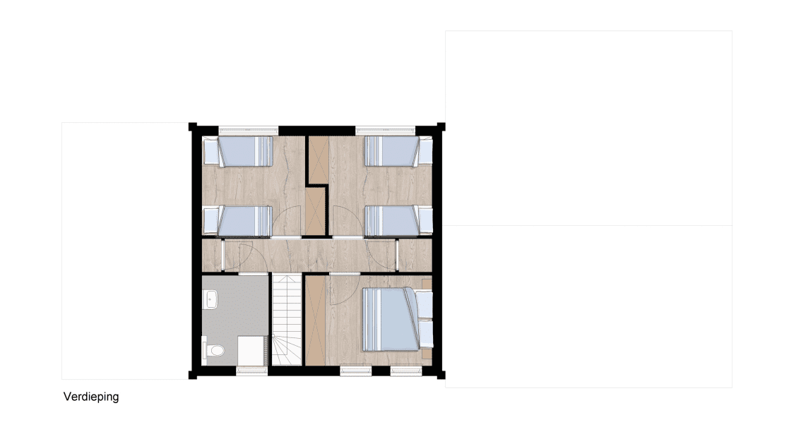 Luxe welnessboerderij 14 personen plattegrond verdieping familie resort molenwaard