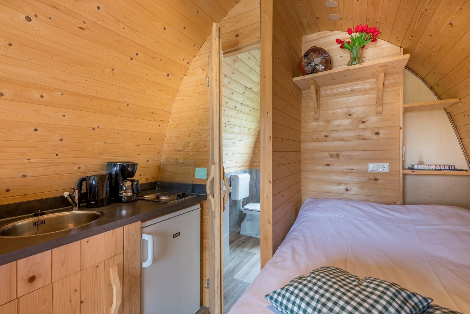 Polderlodge 2 personen bed