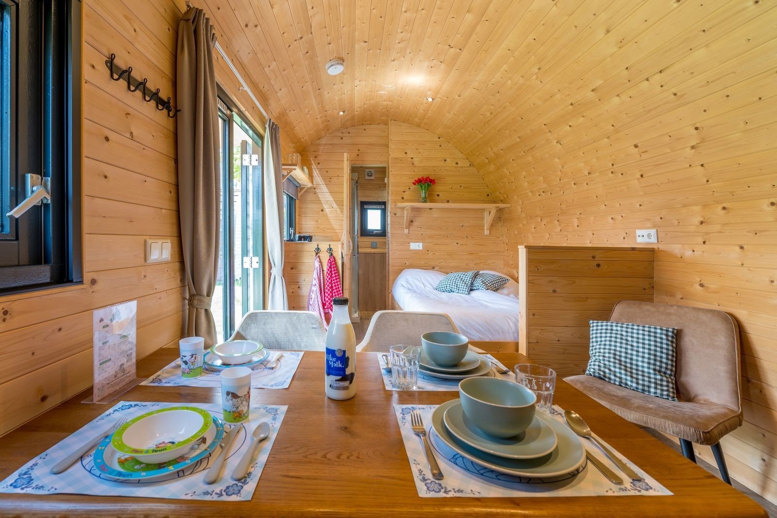 Polderlodge 4 personen leefruimte