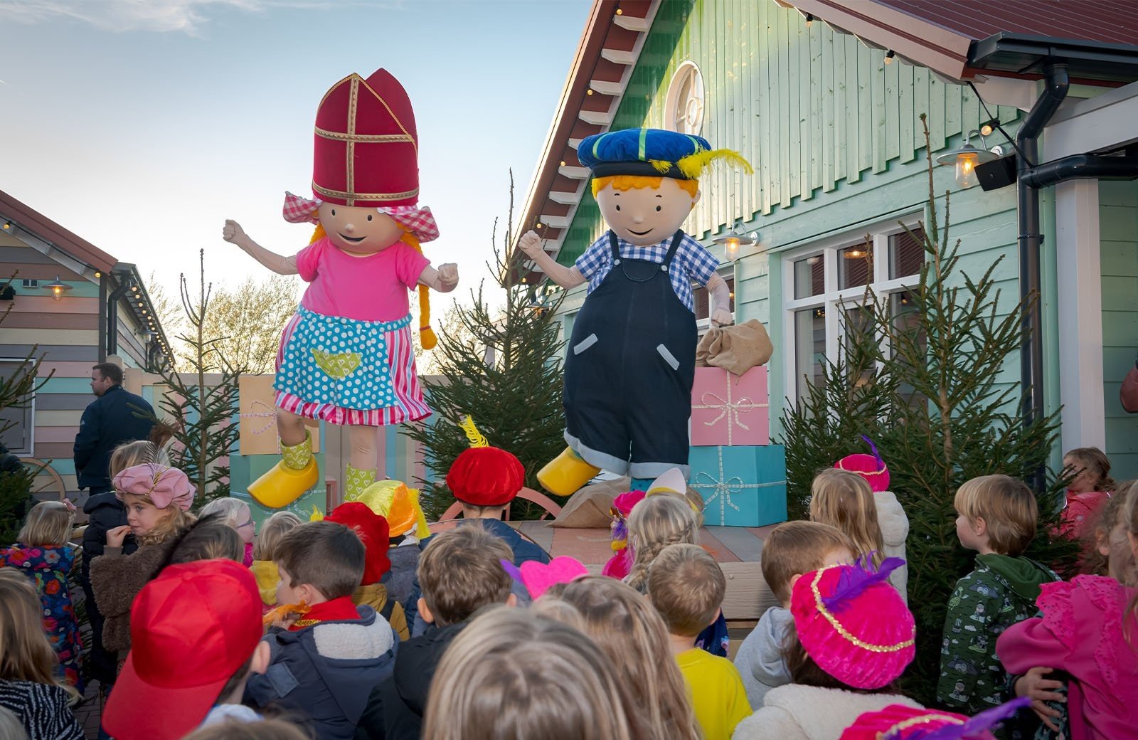 Sinterklaas show Fien en Teun familie resort molenwaard
